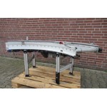 Rollenbaanbocht 90 graden aangedreven, gebruikt 40 cm.